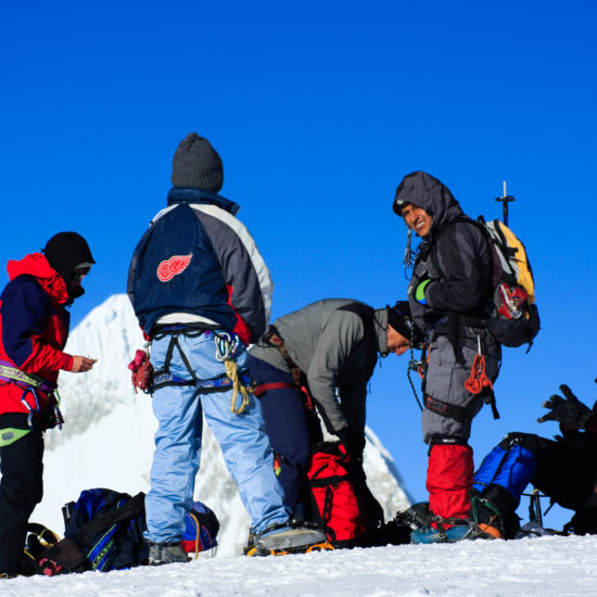 Sommet du nevado Pisco